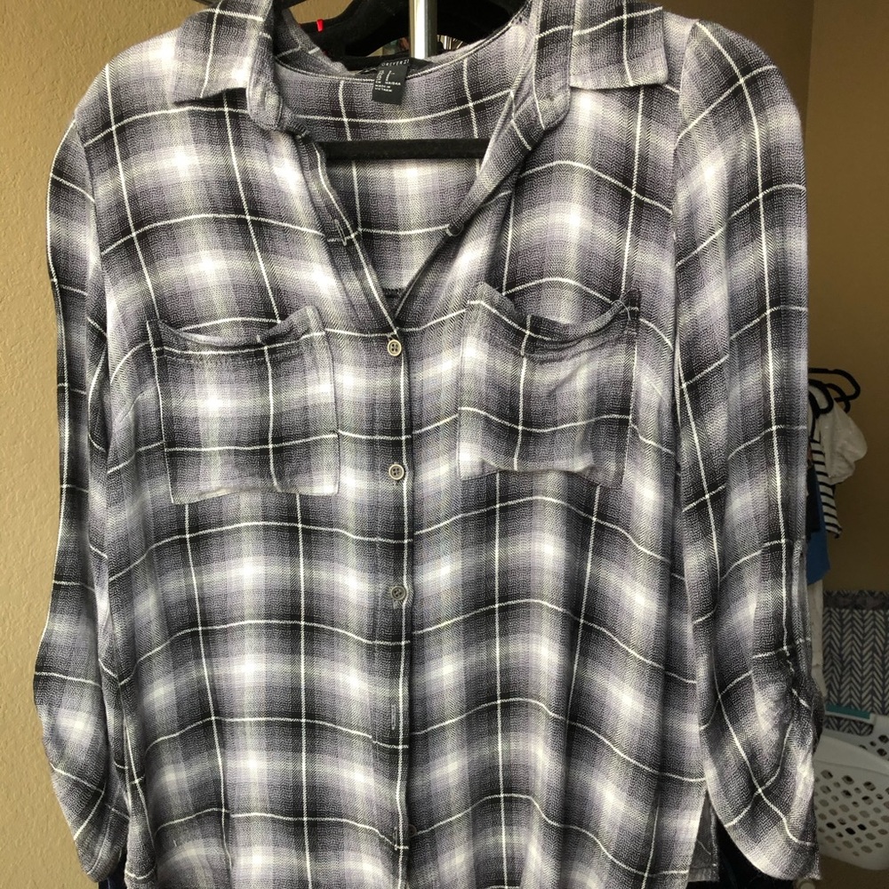 Black and white flannel